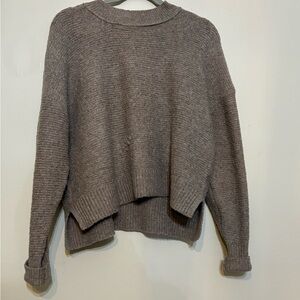 American Eagle Outfitters Taupe Knit Women's Sweater Size Large